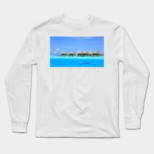 Overwater bungalows - Bora Bora Long Sleeve T-Shirt